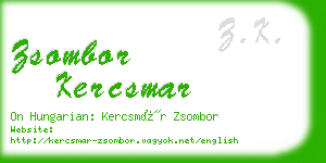 zsombor kercsmar business card